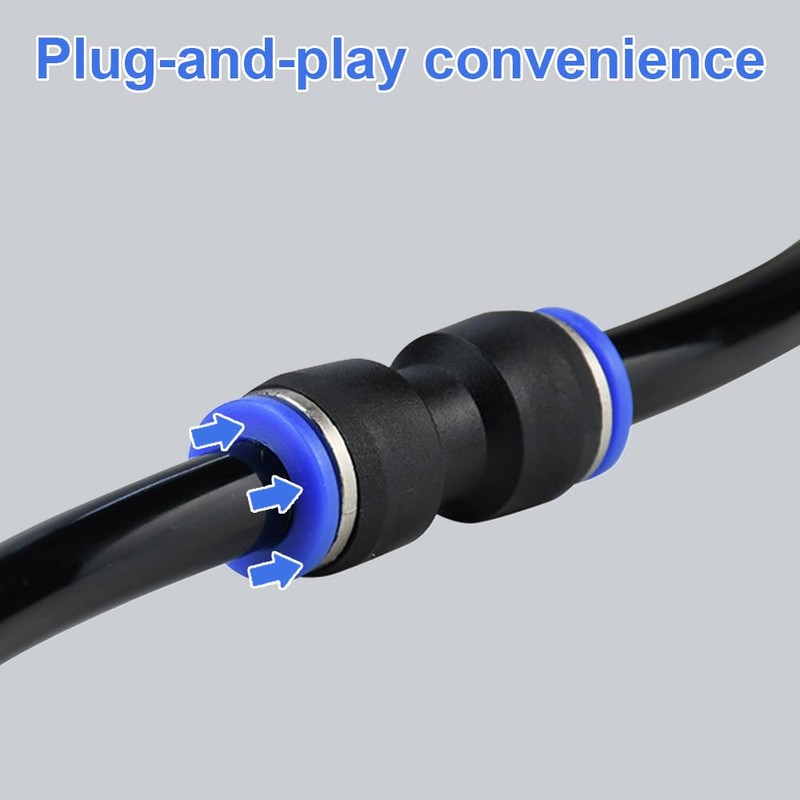 Pneumatic Connectors 4 mm, Hose Connector 4 mm, Quick Coupling