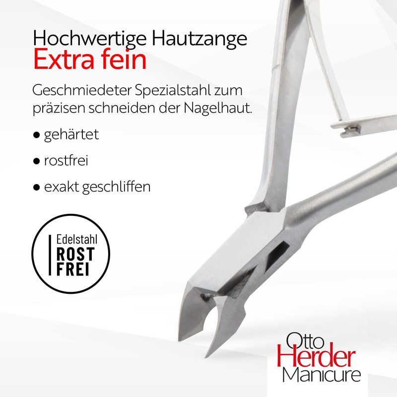 OTTO HERDER Cuticle Nippers, 10 cm, Cuticle Nippers Made of