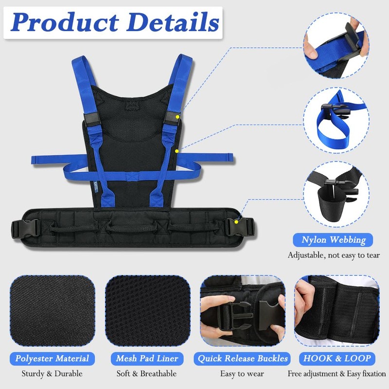 Gait Belt for Senior Transfer Belt Gait Belt with Handles