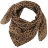 Eohak Women-Leopard-Print-Scarf Lightweight Chiffon Square Scarfs for Spring Summer Season