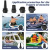 CUVZORA SUP Valve Adapter with 4 Pieces Gas Nozzle Inflatable,