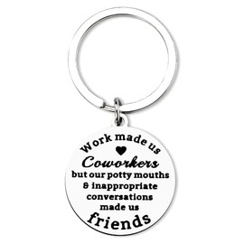 Coworker Gifts for Women Men Colleague Gifts for Women Men Coworker Leaving Gifts for Women Men Work Bestie Birthday Gifts for Women Men Coworker Work Made Us Coworkers Keychain Engraved