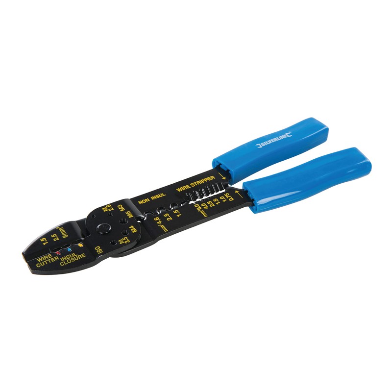 Silverline Crimping & Stripping Pliers 230mm (PL52)