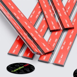 4X 200mm Acrylic Flexible Hinges - No Glue Required. Low Profile, Transparent, Continuous Acrylic Piano Hinges