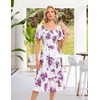 Bbonlinedress Summer White Floral Casual Dress Smocked Midi Beach Wedding