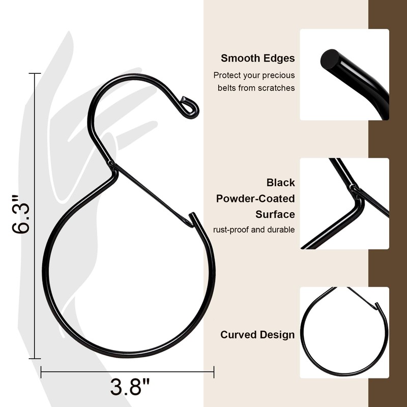 Belt Hanger for Closet, Great Space Saving Belt Hanger, Durable