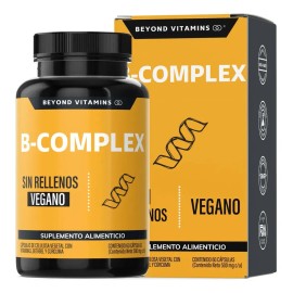 B-complex | Vitaminas Complejo B Beyond Vitamins | Sin Sabor | Vitaminas B, Raíz De Betabel, Vitamina B12 Y Curcuma (curcumina) - Vitaminas Mujer / Ho