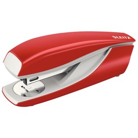 Leitz NeXXt 55026025 Office Stapler Metal 30-Sheet Capacity in Blister Packaging Red