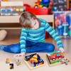 Wooden Picture Cube, 3D Cube Puzzle, Puzzle Games, 6-in-1 Transport