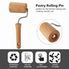 Kodrily Small Rolling Pin, Pizza Dough Roller, Non Stick Wood
