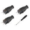 Protective contact plug, 3 x earthing contact plugs and 1