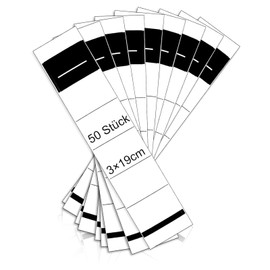 50 Stück ordnerrücken Einstecken Schmal 30 x 190 mm Rückenschilder Ordner Weiß Ordner Etiketten Ordnerrücken Rückenschilder für 5 cm Schmale Ordner (Keine Klebrigkeit)