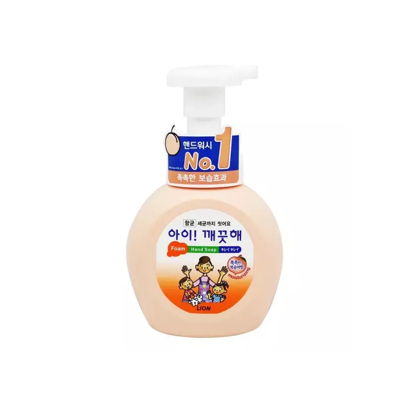 IkekkeutHae 아이깨끗해 항균 폼 핸드솝 250ml 복숭아향/비누/손소독젤/손세정제/대용량/손비누/휴대용/손소독제/손소독 Ecco Pure Antibacterial