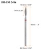 sourcing map 5pcs 200-230 Grits Diamond Grinding Bit 2.2mm Oval