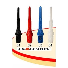 good-darts Original Evolution Points, Evo Dart Tips, Pack of 100, red