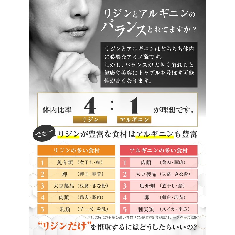 【医師監修】リジン サプリ 1日2376mg 1袋106920mg L-リジン配合 45～90日分 360粒 Lリジン プレミアム ロイヤル