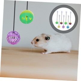 BESPORTBLE 7pcs Replaceable Lizard Toys Bell Balls Sucker Reptile Accessories for Bearded Dragons Lizards Pets for Play and Home Decoration