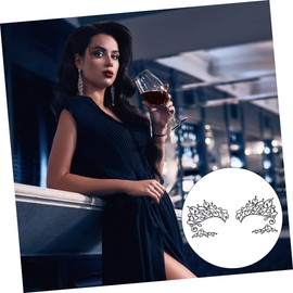 IWOWHERO 5 Pairs Eye Sticker Set Temporary Makeup Stickers Eyeliner Stencils Lace for Women Girls Random Style