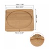 sourcing map 3 Pack Flower Pot Saucers 10 cm Bamboo
