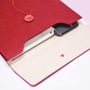Enyuwlcm PU Leather A4 File Folder Document Holder Filing Envelope