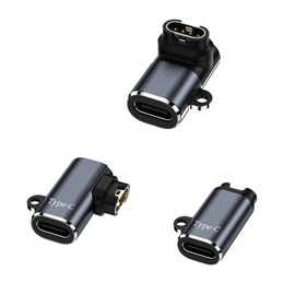 Compatible Adapter L Type Lightning C Smart Watch Charging Cable Rapid Charger Portable Fast Transfer Garmin Charging Port Adapter for Garmin ForeAthlete 55/245 Fenix 7/7S/7X Venu 2/2S/Sq (Type-C +