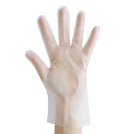 FRANZ MENSCH Hygostar Allfood Thermosoft TPE Gloves, Transparent, 7/S, L: 24 cm, Pack of 2000
