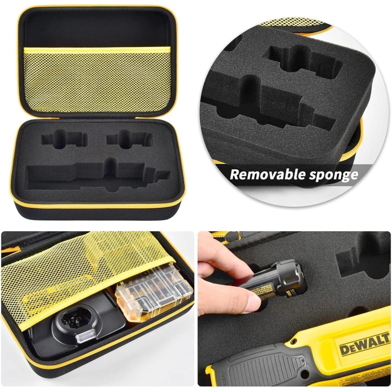 CASE DEWALT 8V MAX Cordless Screwdriver Kit Gyroscopic Storage Holder
