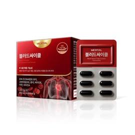 MediShell 블러드싸이클 블러디션 3중 배합 오메가3 혈압 혈액순환 콜레스테롤 개선 60캡슐 1박스 (1개월) BloodCycle Bloodytion Triple Blend Omega 3 Blood Pressure Blood Circulation Cholesterol Improvement 60 Capsules 1 Box (1 Month)