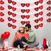 Faccito 5 Sets Red Pink Heart Garland, Valentine's Day Heart