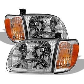 ACANII - For 2000-2004 Toyota Tundra Regula/Access Cab Headlights+Parking Lights corner Lamps Driver + Passenger Side