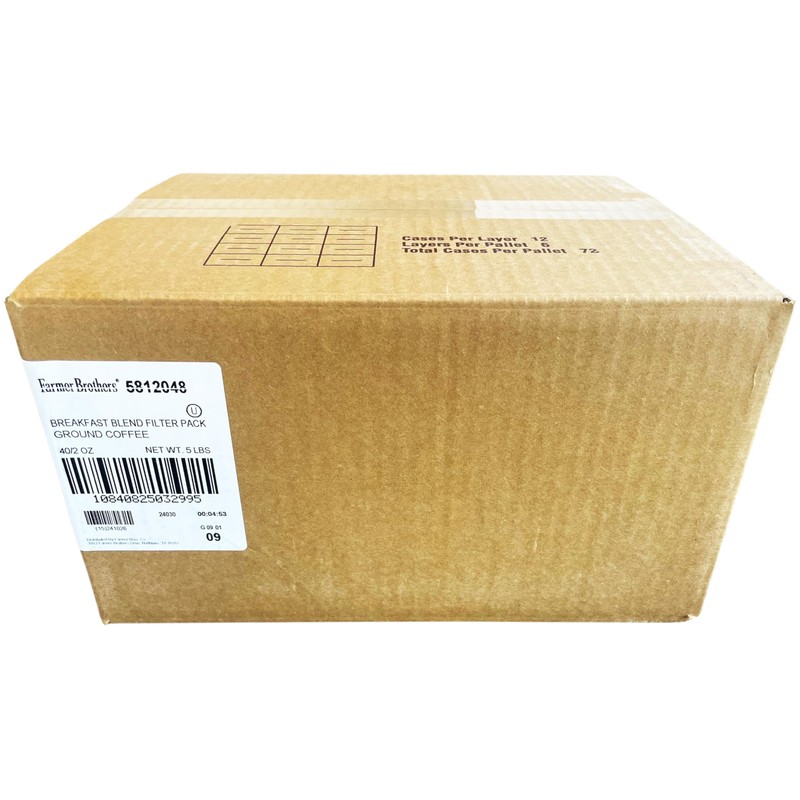 Farmer Brothers Ground Coffee Breakfast Blend – 40 Individually Wrapped