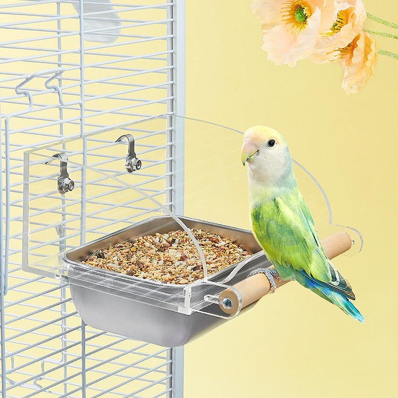 IYOIYA Bird Feeder, No Splatter, Bird Feeder, Parakeet, Bait Box,