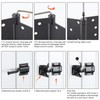 HOME MASTER HARDWARE Self-Closing Gate Kit Black - 3.5 in