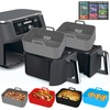 Silicone Air Fryer Liners 10QT, Reusable Airfryer Basket Liners Rectangular