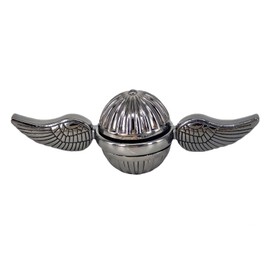 SHULLIN Spinner Aluminum Alloy Hand Spinner Stainless Steel Bearing Stress Relief Killing Time Relieves Stress Killing Time Kids Toy Stainless Steel Gear Spinner Cube Fingertip Rotating Spinners (Cun