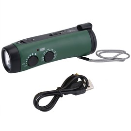 Solar Radio,Wind Up Emergency Radio Wind Up Radio Solar Hand Crank Emergency Radio mo AM/FM Radio Multi Function Hand Crank LED Cam Emergency Flashlight Radio Torch Phone Charger Green