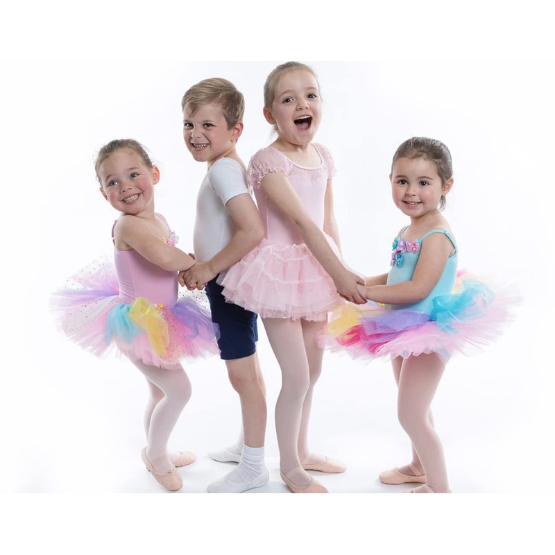 Danswan - Mallas de Ballet con Pies para Niñas y