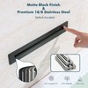 JPHOMES Matte Black Tub Spout Waterfall Tub Filler, High Flow
