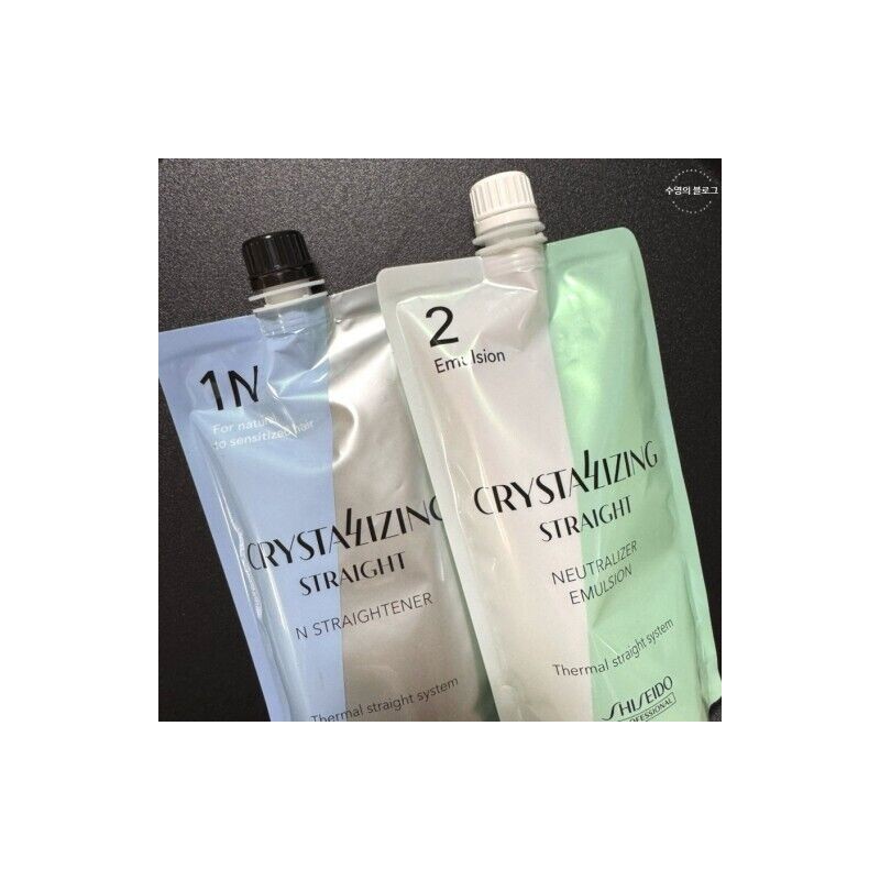Shiseido Crystallizing Hair Straightener 1N + Neutralizer 400g & PROMOTION