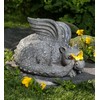 Evergreen Garden Baby Dragon Statue with Butterfly Solar Light |