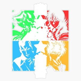 Demon Hunters (Color) Bumper Sticker Window Water Bottle Decal 5"