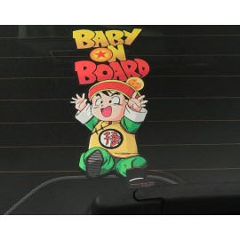 Avery Hi-Performance Gohan Dragonball Z Baby on Board Bumper Sticker Dragonball Bumper Sticker Decal