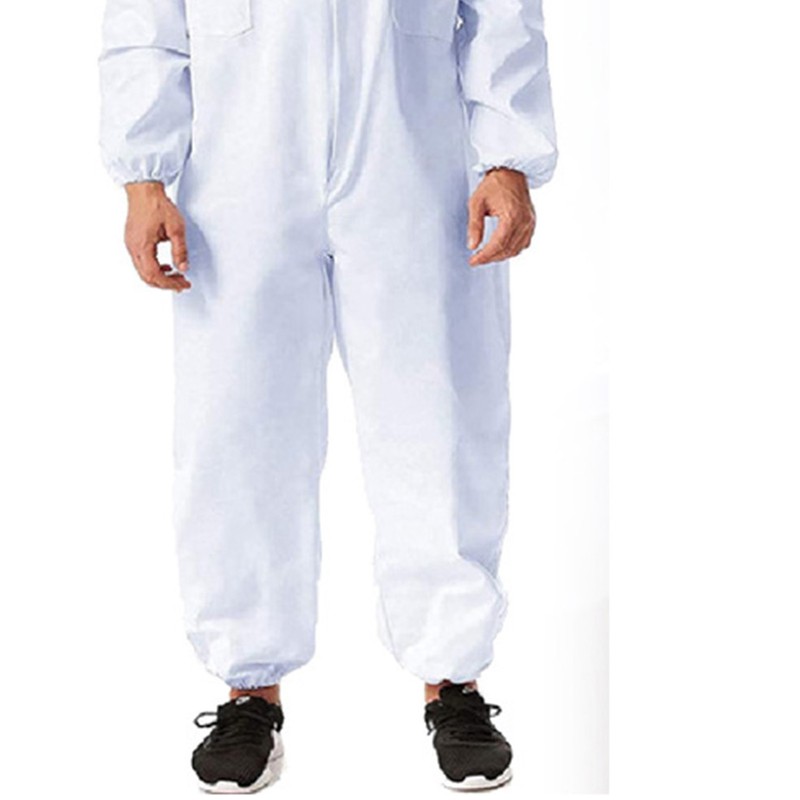 Professional Bee Suit Comfortable Breathable White Double Side Large Pocket