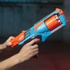 Nerf Elite Strongarm Orange Blaster, Rotary Drum, Quick Fire, 6