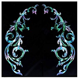 Inlay Sticker Decals for Guitar Bass - L&R Set Gothic Line -Mix