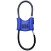 Bosvision 3-Digit Combination Lock with Braided Steel Cable – Secure