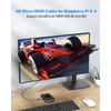 ZeniKon 4K Micro HDMI to HDMI Cable 6FT, High Speed