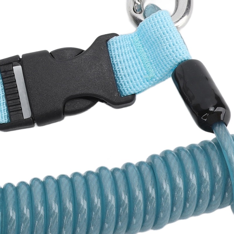 Spring Coiled Diving Hook Stainless Steel Double End Snap Clip