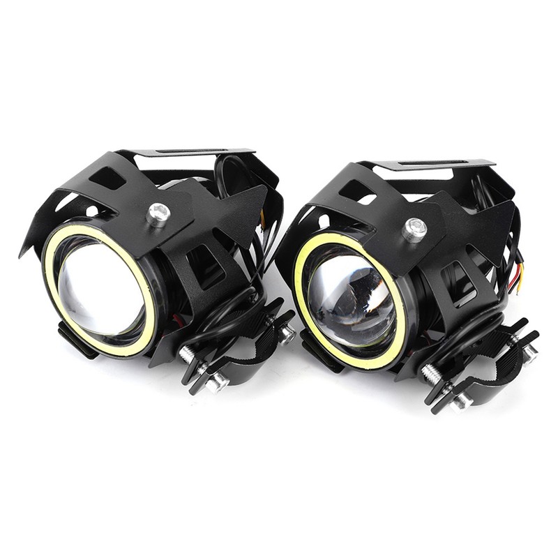 2PCS 12V 30W 3000lm U7 LED Angel Eyes Spotlight White