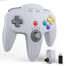 Unbranded Wireless N64 Switch Online Controller for N64 Switch NS Console WIN PC Mac - Grey